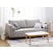 Nolan 3 Seater Sofa in Slate (Fabric) with Vezel Lounge Chair in Oak, Russett - 2
