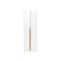 Miah 2 Door Wardrobe - Natural, White