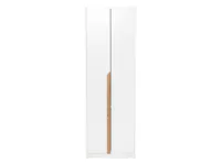 Miah 2 Door Wardrobe - Natural, White
