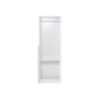 Miah 2 Door Wardrobe with Open Shelves - White - 11