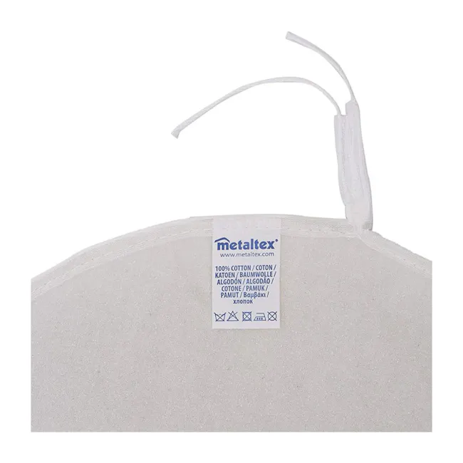 Metaltex Tekno Ironing Board Cover Medium Size - Silver - 4 - Cotton fabric with a curved design, Metal texture and soft