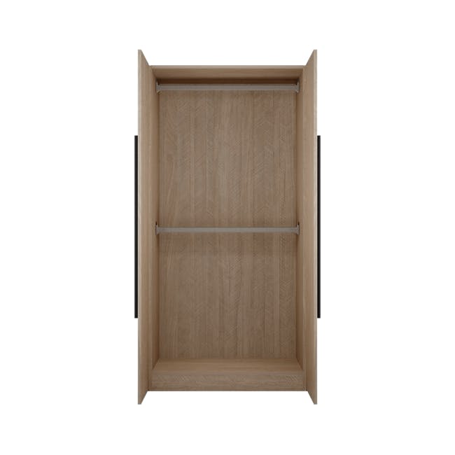 Lucca 2 Door Wardrobe 1 - Herringbone Oak - 0