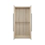 Lucca 2 Door Wardrobe 1 - White Oak - 0