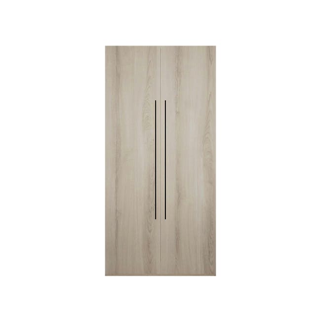 Lucca 2 Door Wardrobe 1 - White Oak - 1