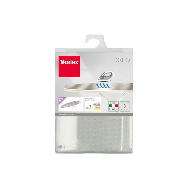 Metaltex Tekno Ironing Board Cover Medium Size - Silver - 1 - - Metaltex Tekno ironing board, - Italian-made ironing board