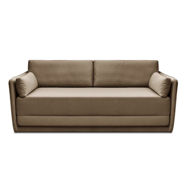 Greta 3 Seater Sofa Bed - Taupe - 0