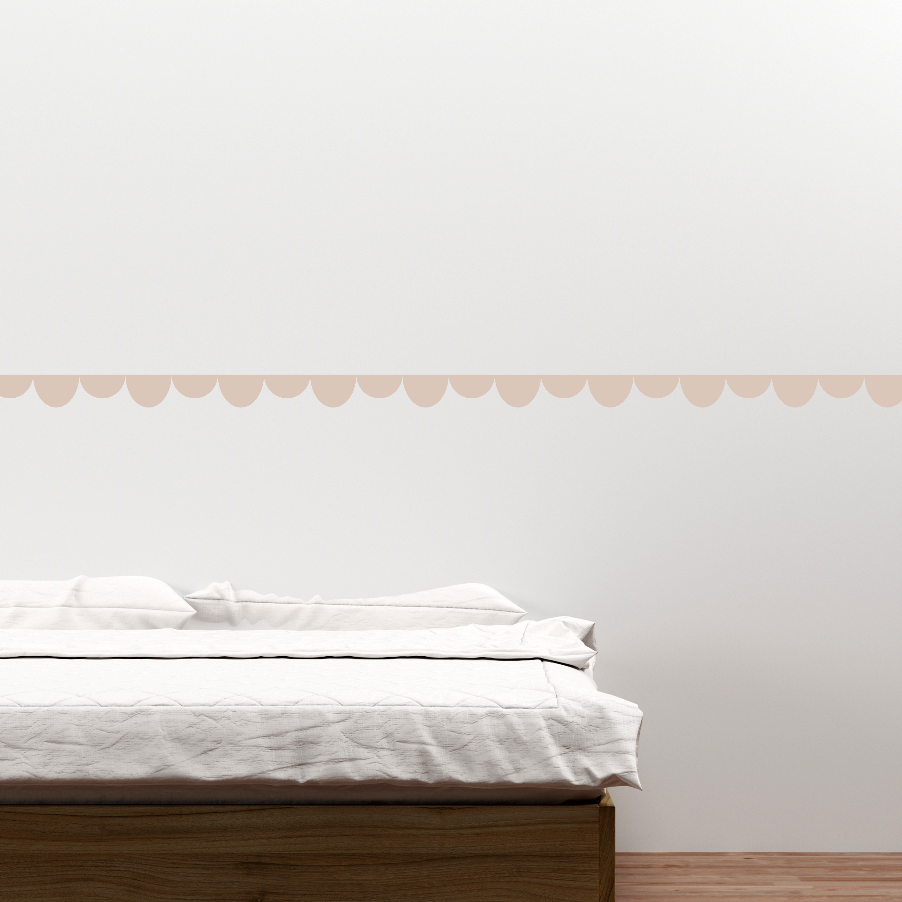 Urban Li'l Scallop Fabric Decal Blush, Urban Li'l HipVan