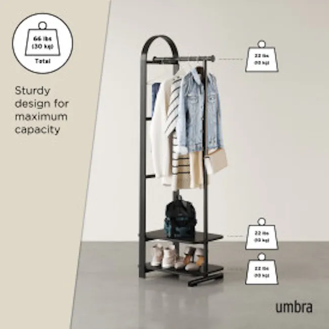Bellwood Coat Rack - Black - 8