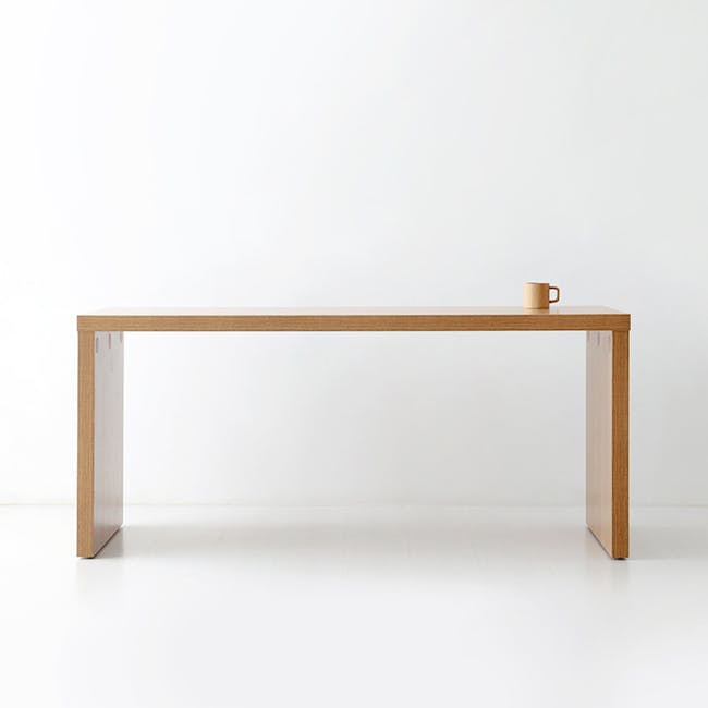 (As-is) Fikk Multipurpose Table 1.6m - Oak - 11