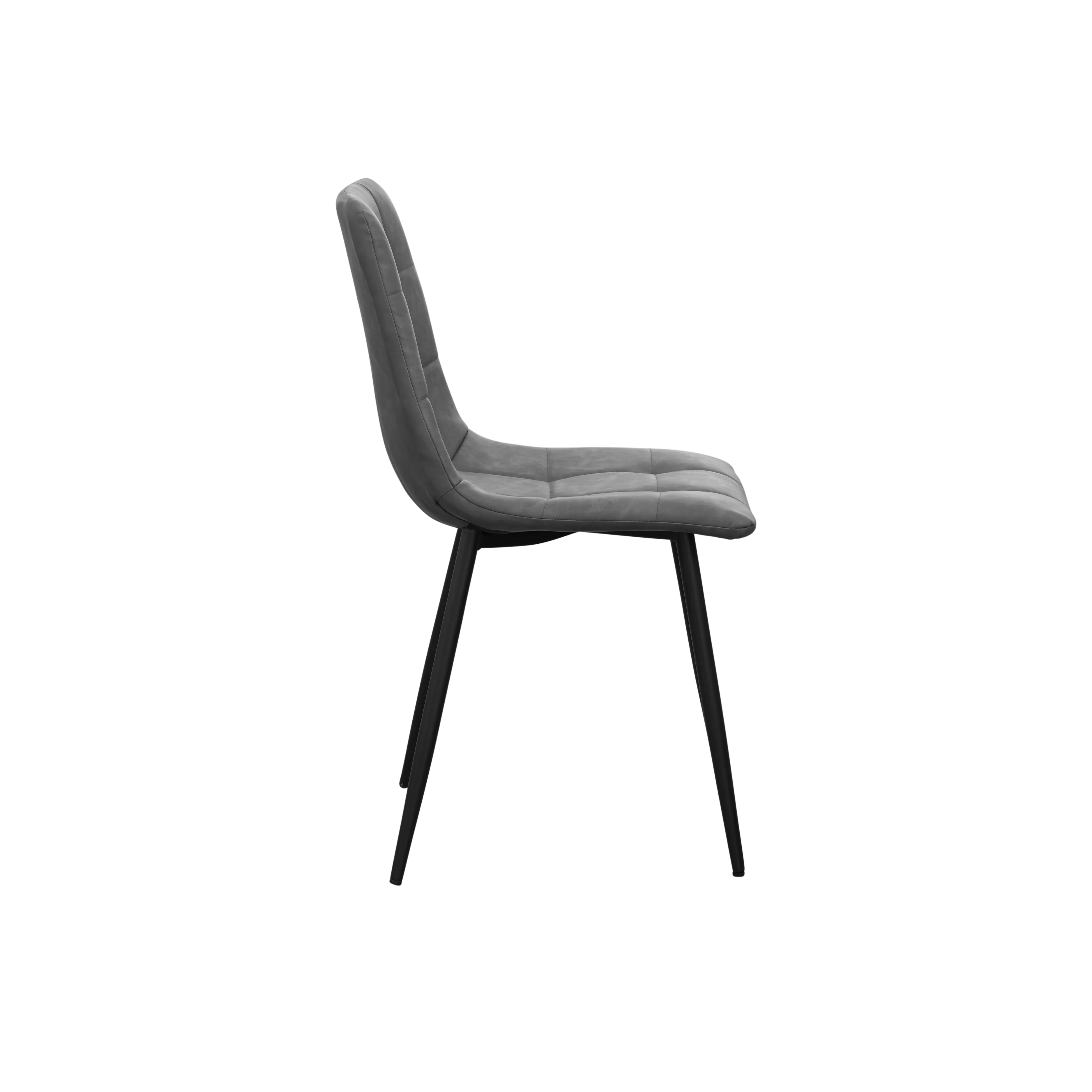 (As-is) Friska Dining Chair - Grey (Faux Leather) - 4 - 7
