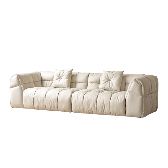 Tiffany 3 Seater Sofa - Cream (Pet Friendly) - 0