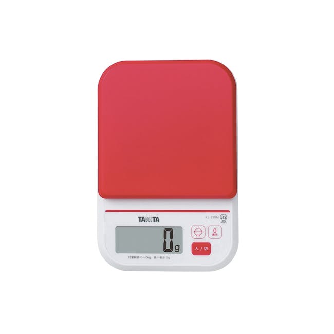 Tanita Digital Kitchen Scale with Rice Calorie Count - Red - 0