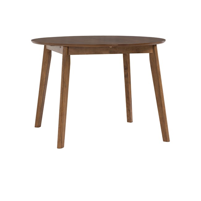 Werner Round Extendable Dining Table 1m-1.35m - Walnut - 0