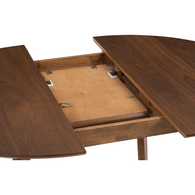 Werner Round Extendable Dining Table 1m-1.35m - Walnut - 12