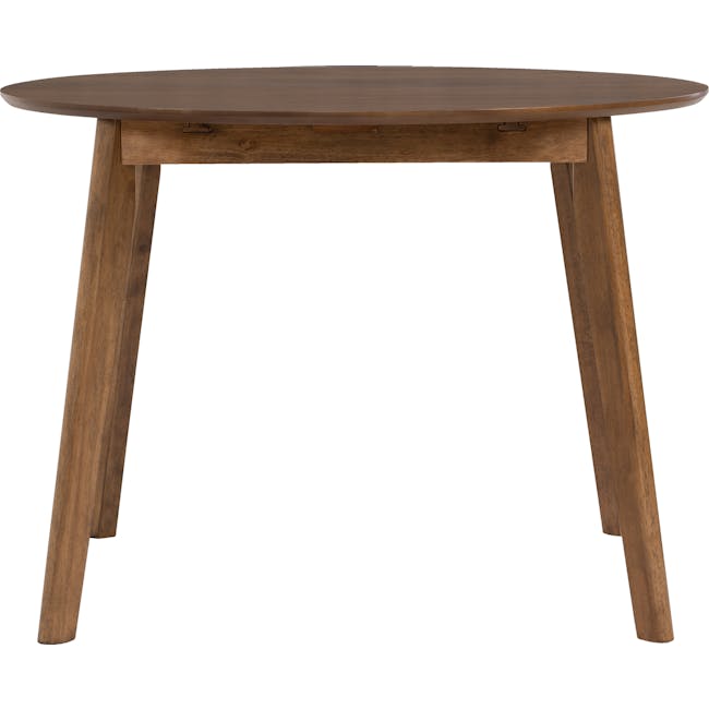 Werner Round Extendable Dining Table 1m-1.35m - Walnut - 2