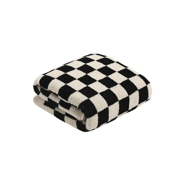 Checkered Bath Towel - Yellow - 6