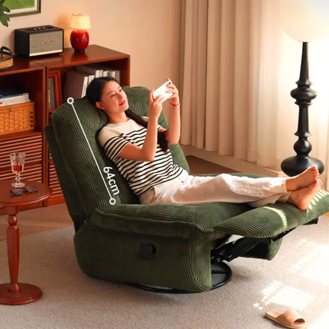 Glen Swivel Manual Recliner Lounge Chair - 4