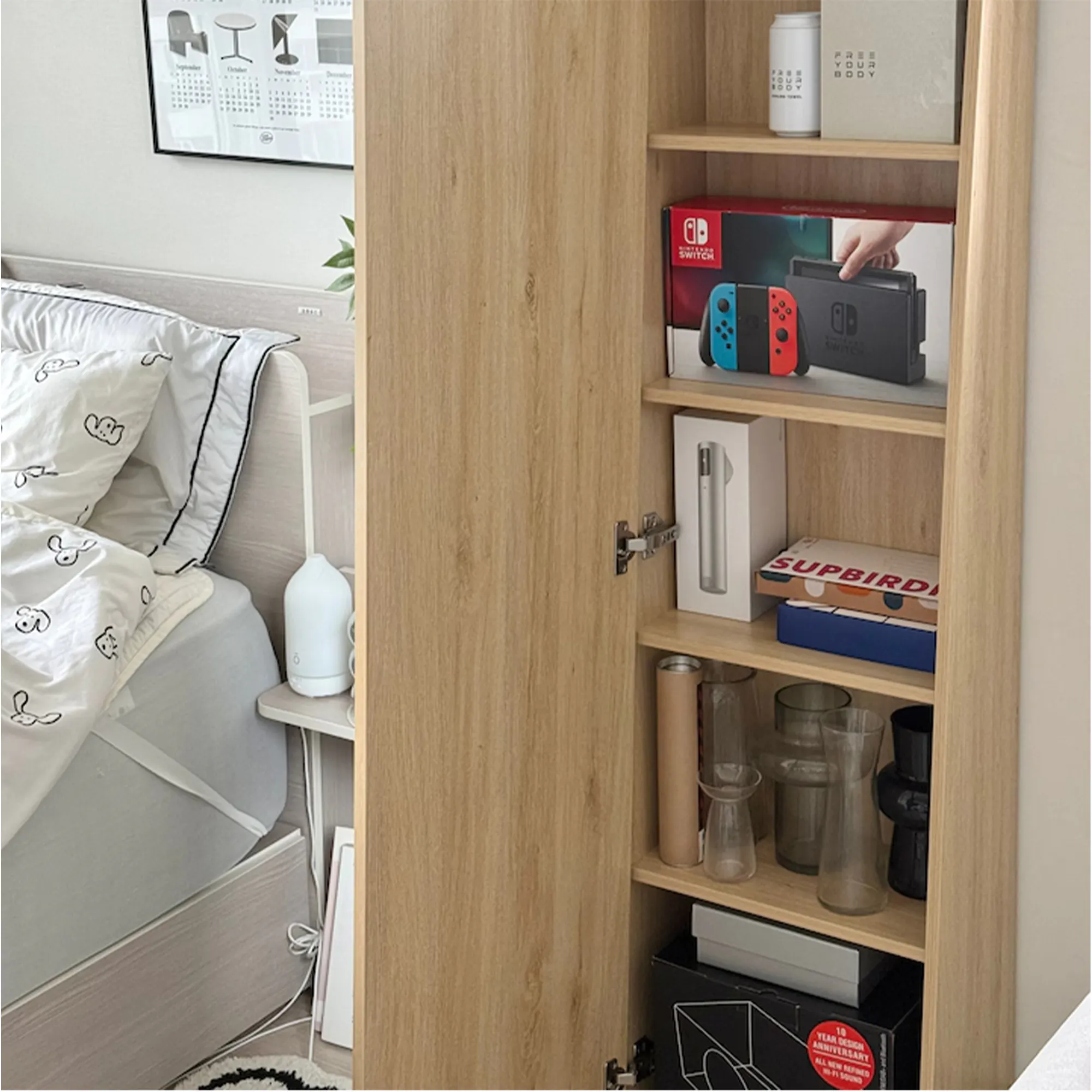 Chelsea Arched Mirror Cabinet 40x165cm - White - 11