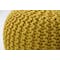 Maui Knitted Pouf - Yellow - 1