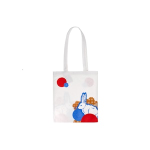 White Rabbit Canvas Bag - Flower