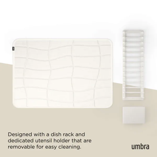 Specification details for Udry Ultra Dish Rack & Drying Mat - Sand