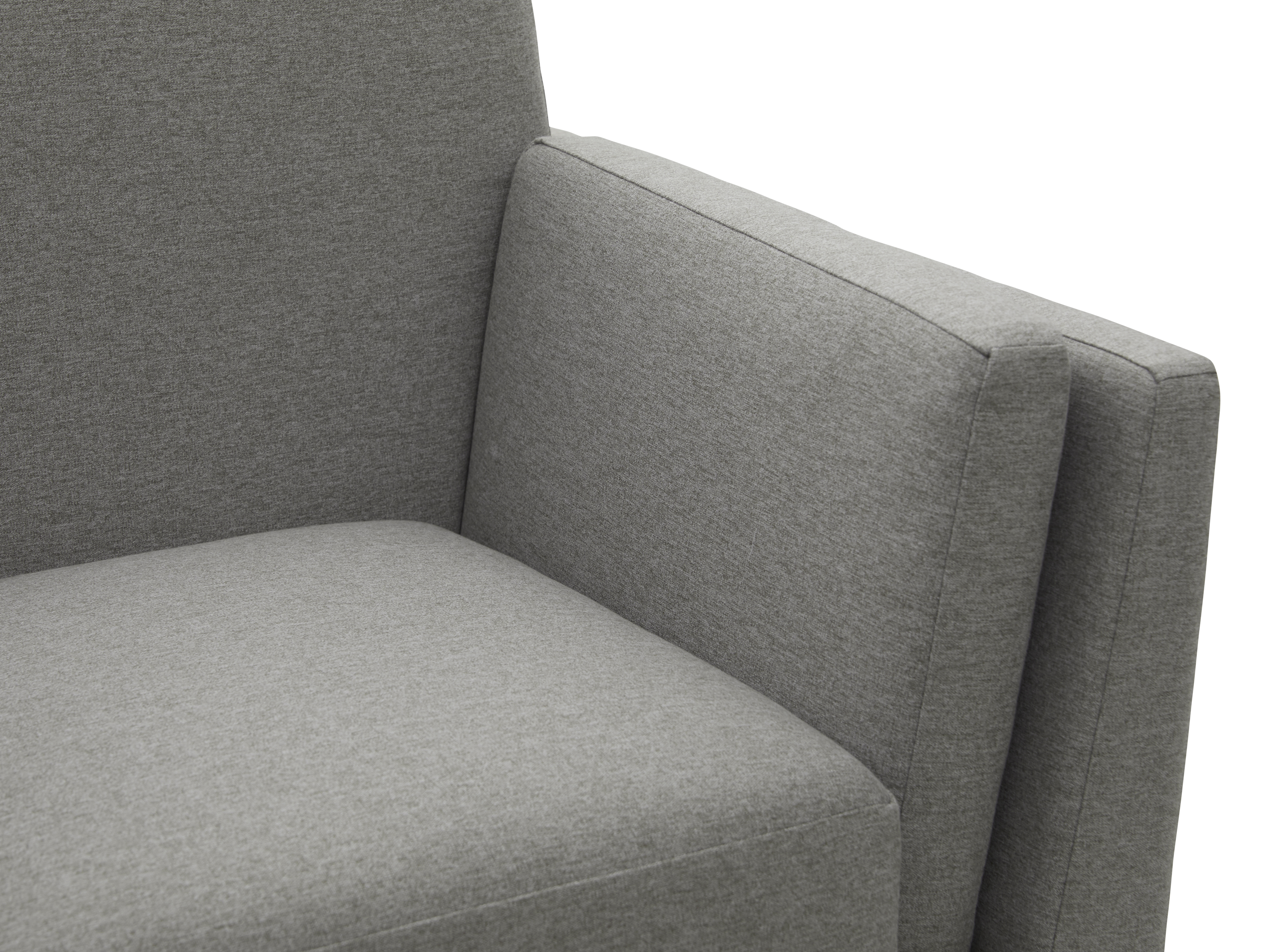 gray fabric sofa chair