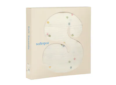 Soft Spot Soft Swaddle/Towel - Daisies