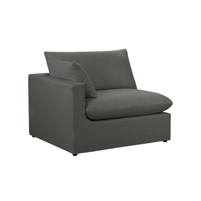 Russell 3 Seater Sofa - Dark Grey (Eco Clean Fabric) - 14