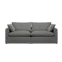 Russell 3 Seater Sofa - Dark Grey (Eco Clean Fabric) - 17