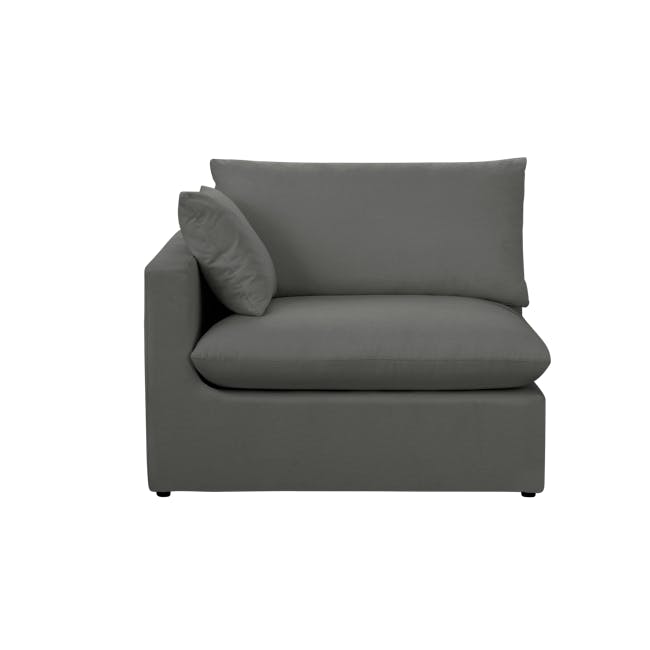Russell 4 Seater Sectional Sofa - Dark Grey (Eco Clean Fabric) - 4