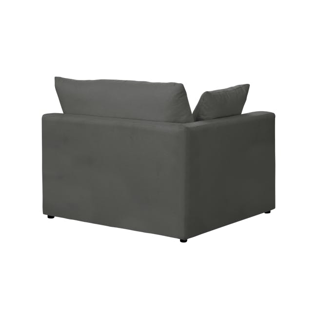 Russell Large Corner Sofa - Dark Grey (Eco Clean Fabric) - 13