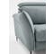 Emmanuel 4 Seater Sofa - Cool Grey (Adjustable Headrest) - 11