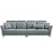 Emmanuel 4 Seater Sofa - Cool Grey (Adjustable Headrest) - 16
