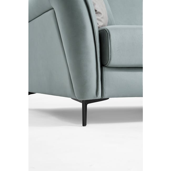 Emmanuel 4 Seater Sofa - Cool Grey (Adjustable Headrest) - 8