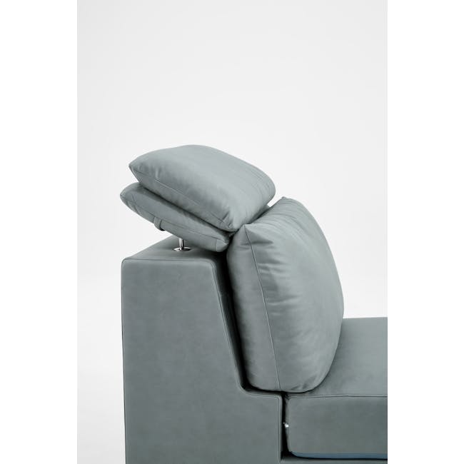 Emmanuel 4 Seater Sofa - Cool Grey (Adjustable Headrest) - 7