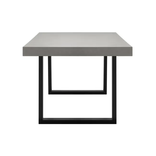 Titus Concrete Dining Table 1.8m - 13 - Modern minimalist table, sleek design, industrial style, geometric shape, abstract