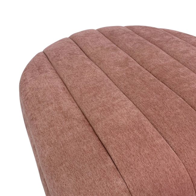 Ease Ottoman - Light Grey - 3 - Soft, plush, cushioned, curved, upholstered, fabric, textured, natural, organic, elegant
