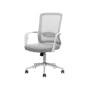 Lewis Mid Back Office Chair - White, Grey - 1