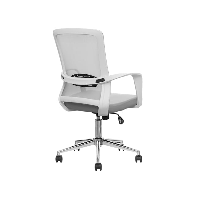Lewis Mid Back Office Chair - Grey - 3