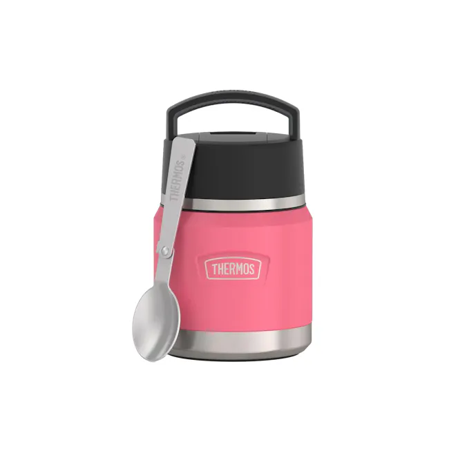 Thermos® ICON™ Kids Food Jar 12oz with Foldable Spoon (IS3102) - Hot Pink - 1
