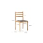 Wald Dining Table 1.1m with 4 Wald Chairs - Natural - 6