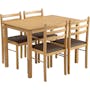 Wald Dining Table 1.1m with 4 Wald Chairs - Natural - 4