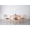 Wald Dining Table 1.1m with 4 Wald Chairs - Natural - 1