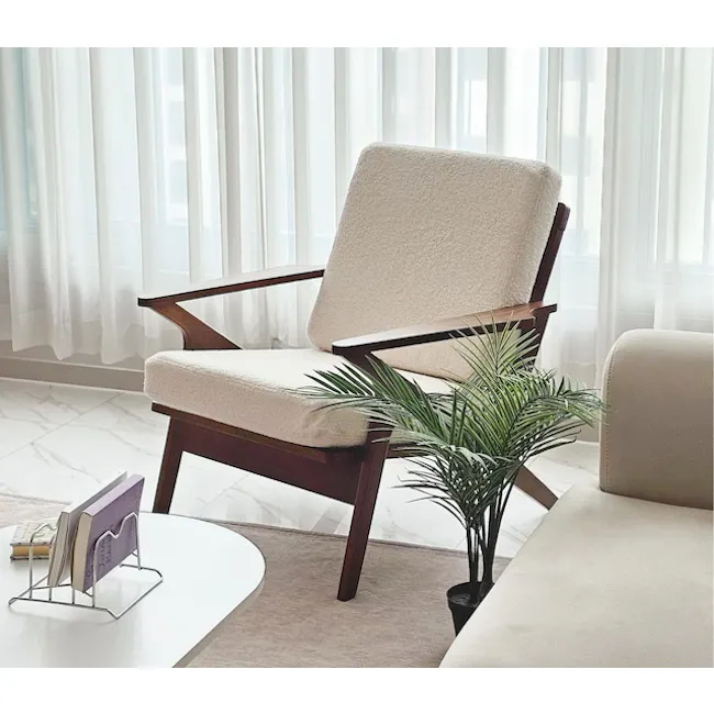 Aston Armchair - White Cream - 3