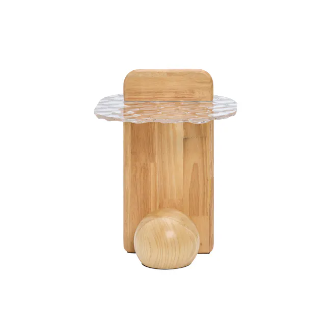 Attic Side Table - Oak - 9