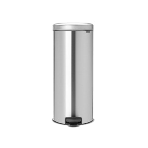 Brabantia 30L Pedal Bin NewIcon - Matt Steel Fingerprint Proof