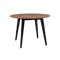 Ralph Round Dining Table 1m in Cocoa with 4 Fynn Dining Chairs in Black and River Grey - 9