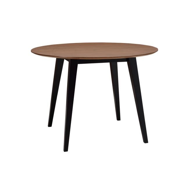 Ralph Round Dining Table 1m  - Black, Cocoa - 3