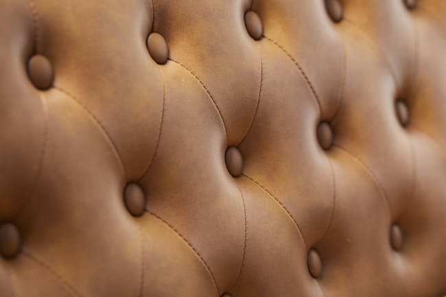 Cadencia 3 Seater Sofa - Tan (Faux Leather) - 13