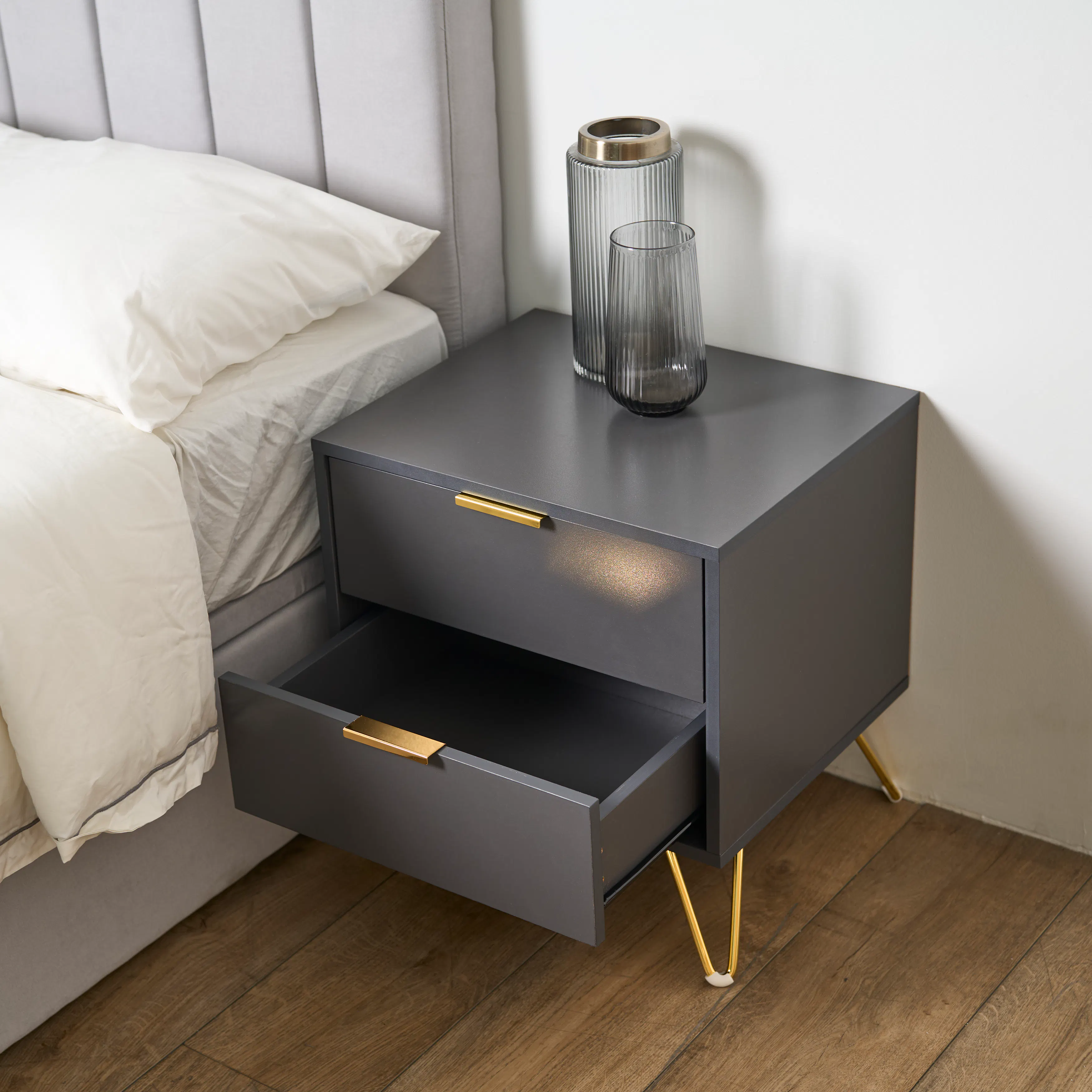 (As-is) Volos Bedside Table - 8 - 14